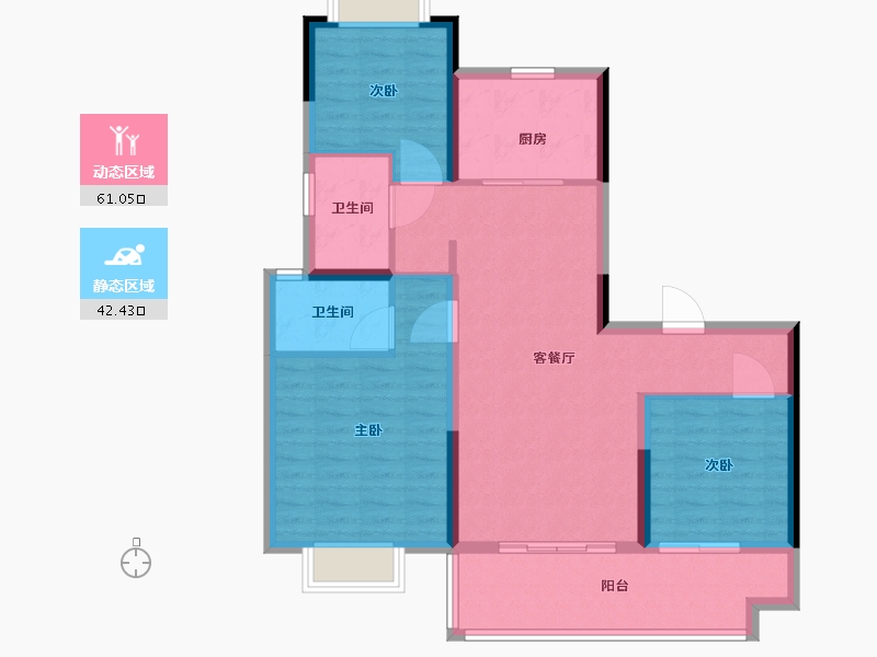 江西省-上饶市-城市之光-93.00-户型库-动静分区