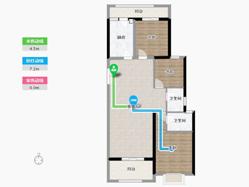 河北省-邢台市-麒麟汇-127.00-户型库-动静线