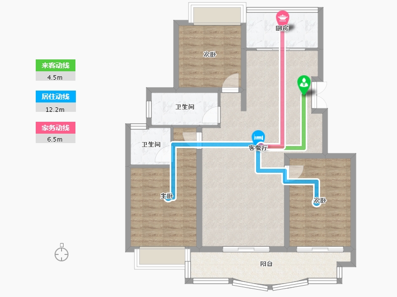 江苏省-盐城市-射阳紫金壹号-96.00-户型库-动静线