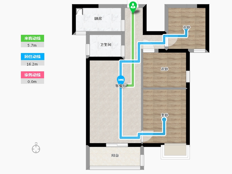 陕西省-西安市-海伦湾-70.00-户型库-动静线