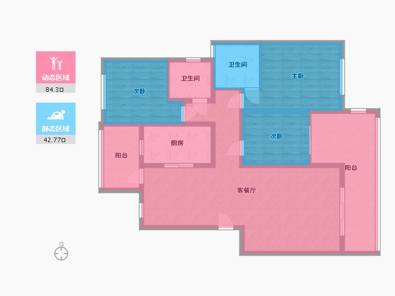 云南省-昆明市-果林溪谷一期-112.40-户型库-动静分区