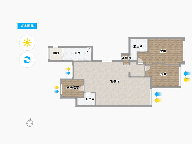 浙江省-温州市-万松路-136.00-户型库-采光通风