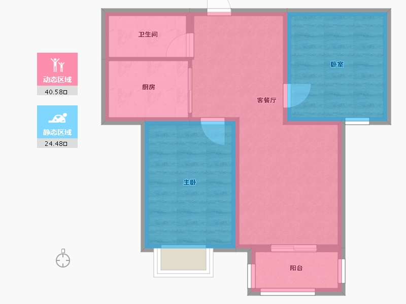 河北省-石家庄市-天润家园-63.89-户型库-动静分区