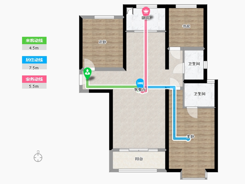 山西省-运城市-晋府壹号-99.00-户型库-动静线