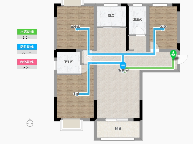 福建省-三明市-御景华府-123.43-户型库-动静线