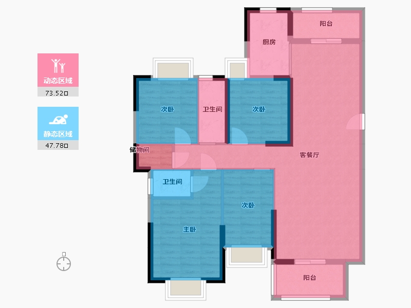 广东省-汕尾市-富悦豪庭-135.00-户型库-动静分区