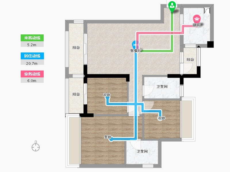 广东省-中山市-东城四季-80.66-户型库-动静线