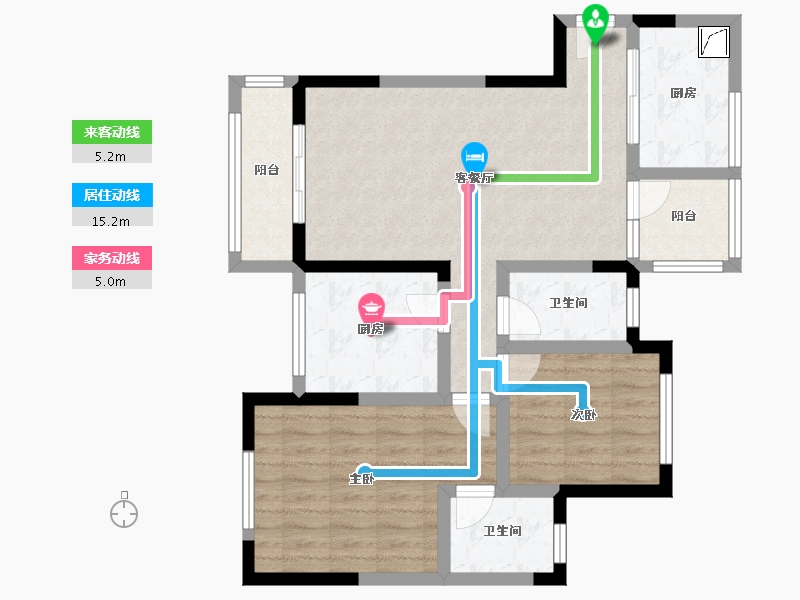 广东省-中山市-东城四季-80.66-户型库-动静线