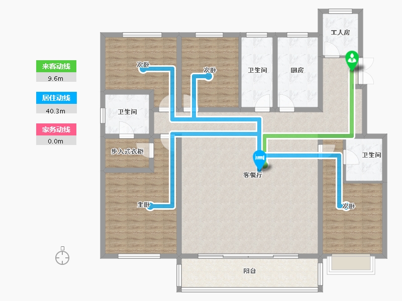 陕西省-咸阳市-沁园春天-211.00-户型库-动静线