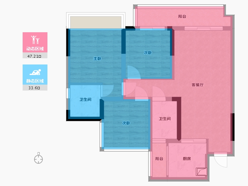 四川省-内江市-和喜安筑-78.00-户型库-动静分区