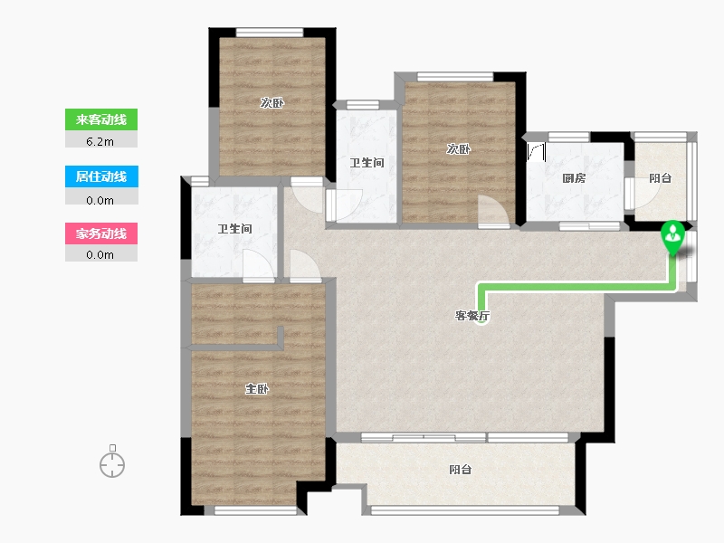 广西壮族自治区-桂林市-融创栖霞府南苑-102.00-户型库-动静线