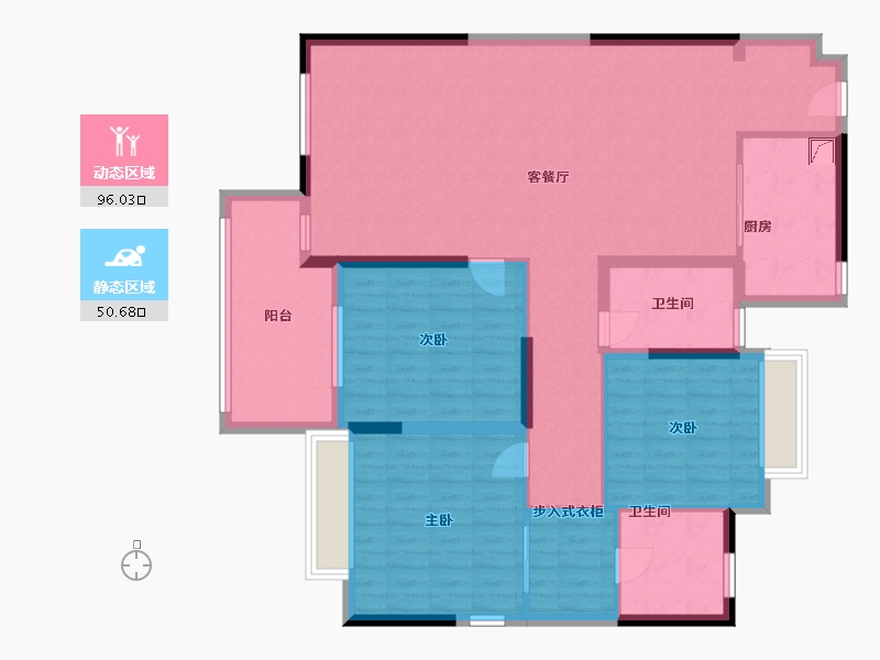 湖北省-武汉市-复地东湖国际-133.00-户型库-动静分区