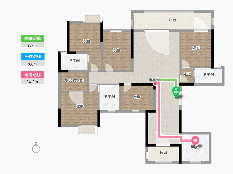 广西壮族自治区-南宁市-盛邦滨江府-161.32-户型库-动静线