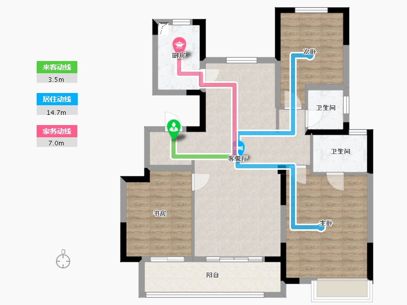 江苏省-常州市-龙宸铭著-99.00-户型库-动静线