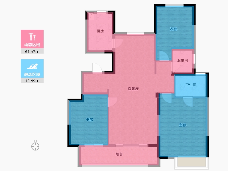 江苏省-常州市-龙宸铭著-99.00-户型库-动静分区