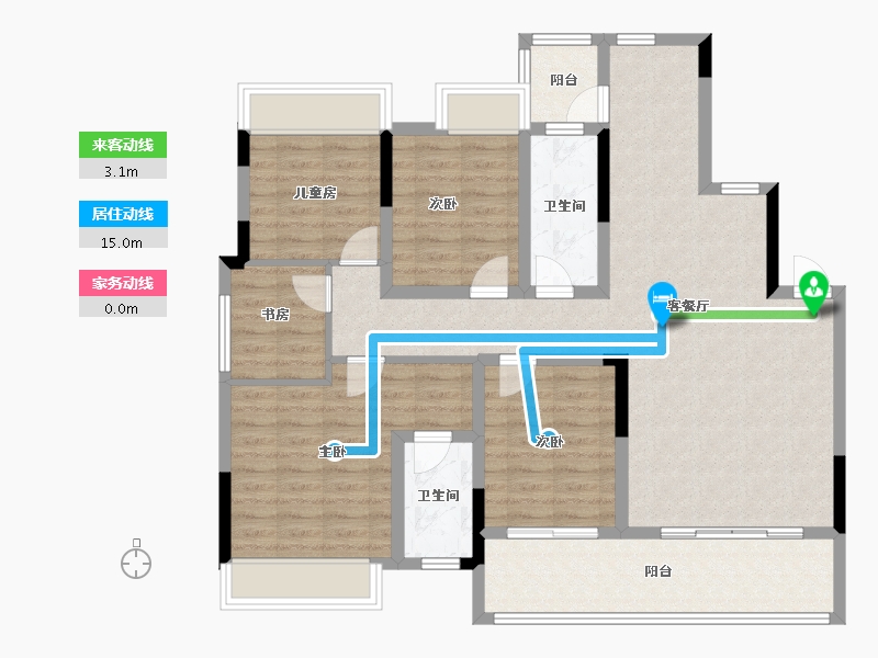 广西壮族自治区-桂林市-漓江锦府-115.28-户型库-动静线