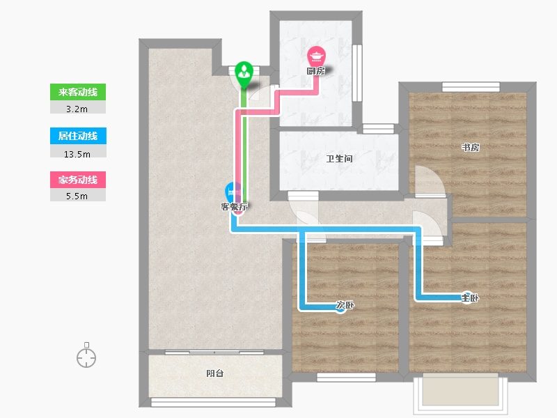 山东省-济南市-中建长清湖-79.32-户型库-动静线