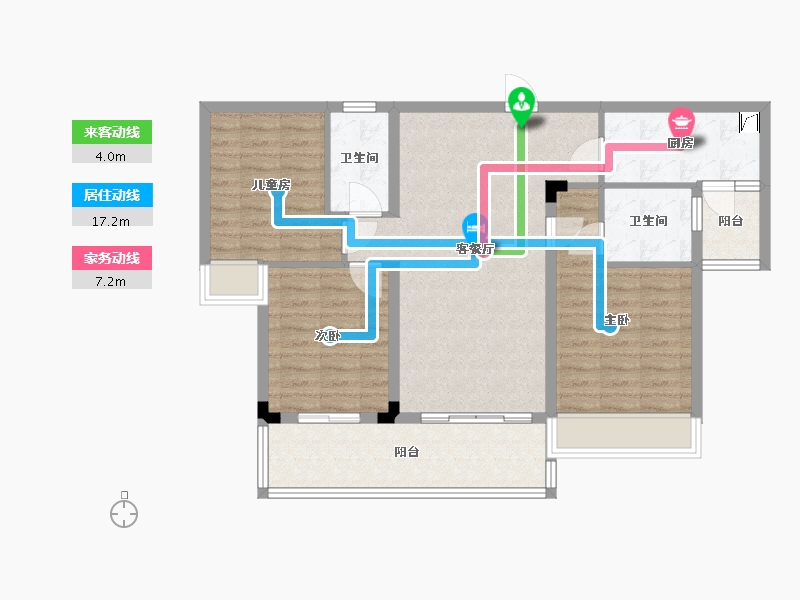 广西壮族自治区-百色市-田东碧桂园-114.00-户型库-动静线