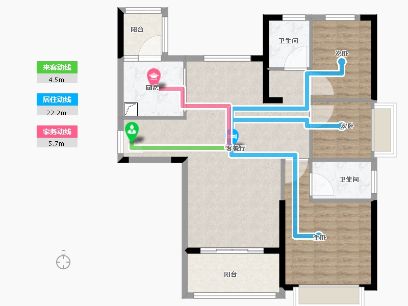 安徽省-淮北市-恒大悦府-96.00-户型库-动静线