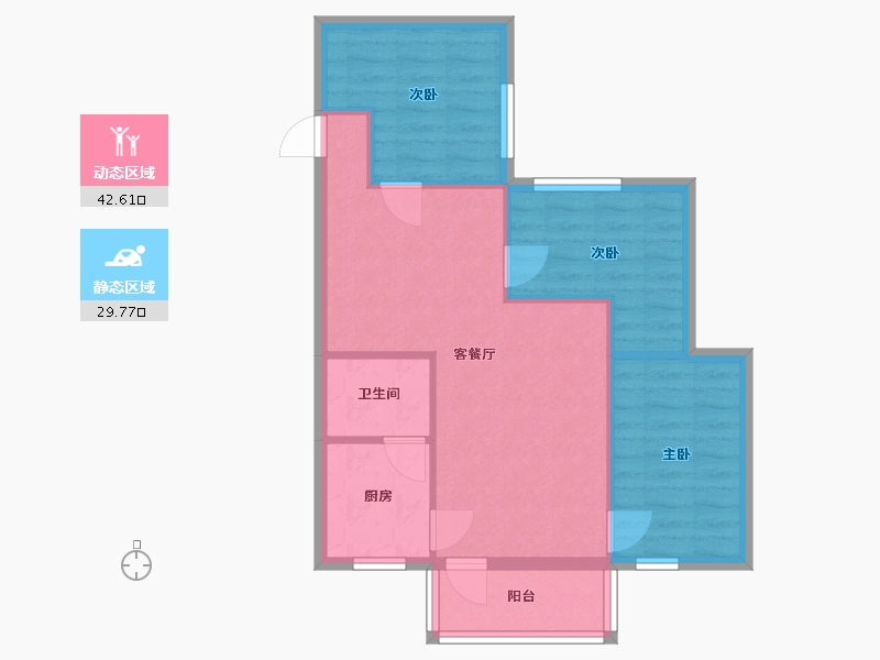 广东省-广州市-西华路-65.00-户型库-动静分区