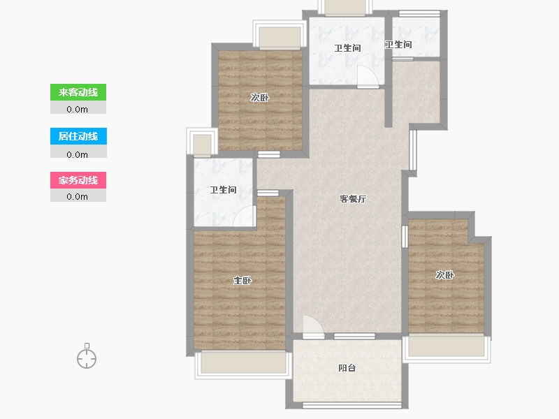 宁夏回族自治区-石嘴山市-文枢苑-120.00-户型库-动静线