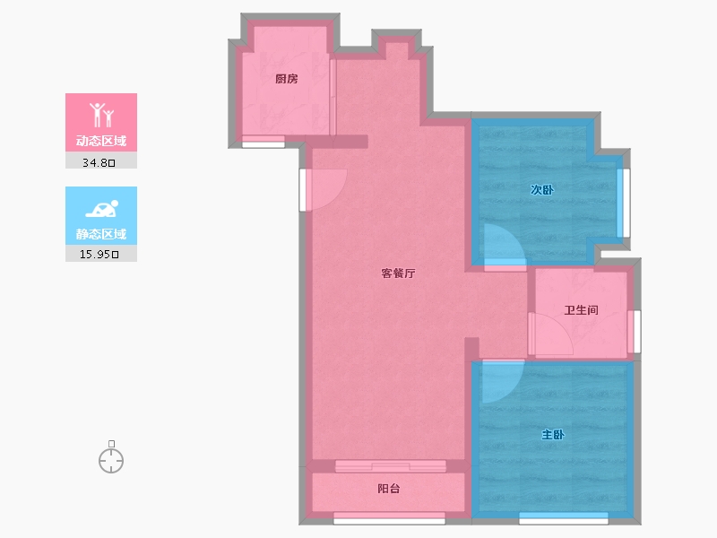 陕西省-西安市-英发新苑-75.00-户型库-动静分区