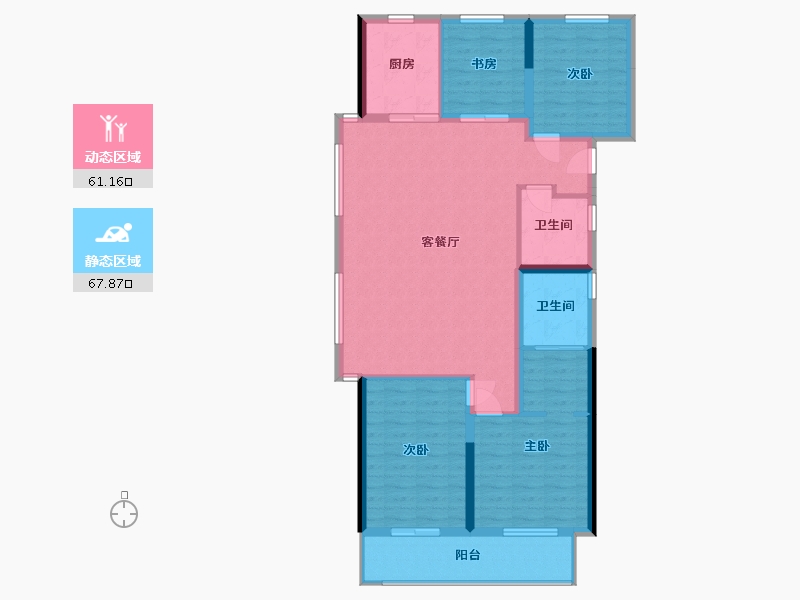 湖北省-仙桃市-祥生-120.00-户型库-动静分区