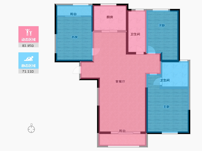 河南省-郑州市-铁炉-140.00-户型库-动静分区