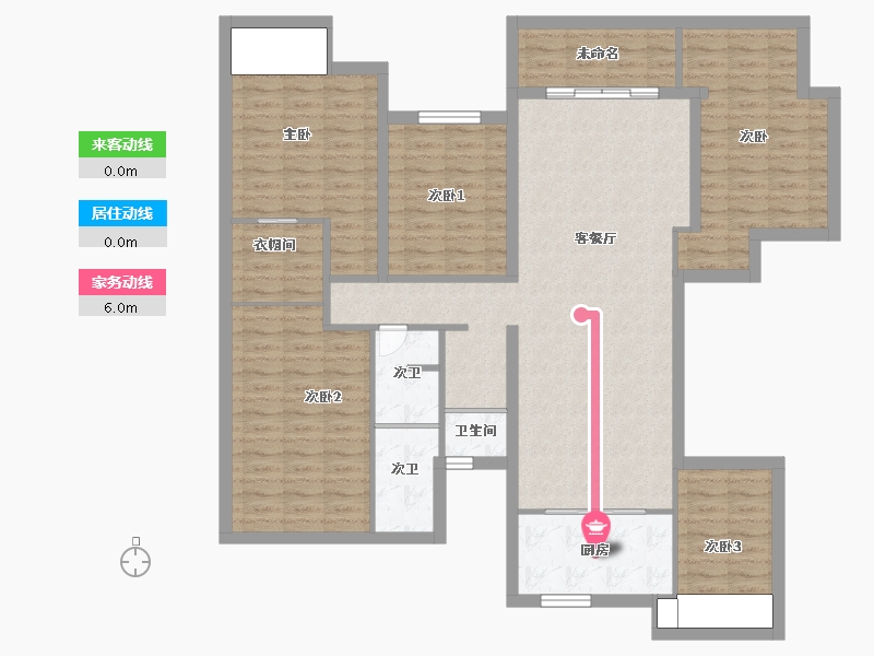 广西壮族自治区-南宁市-建发鼎华北大珑廷-142.04-户型库-动静线