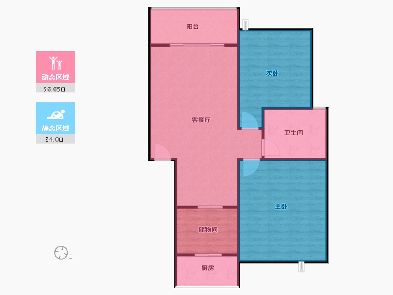 四川省-成都市-双江大院-90.00-户型库-动静分区