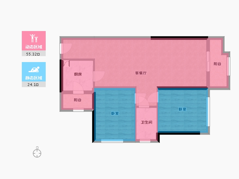 广西壮族自治区-防城港市-龙光阳光海岸-62.00-户型库-动静分区