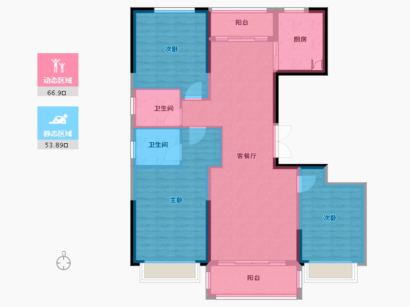 河南省-南阳市-上和院-109.00-户型库-动静分区