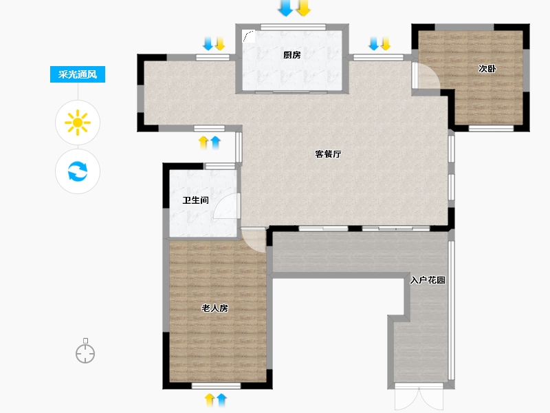 云南省-玉溪市-玉山城-137.00-户型库-采光通风