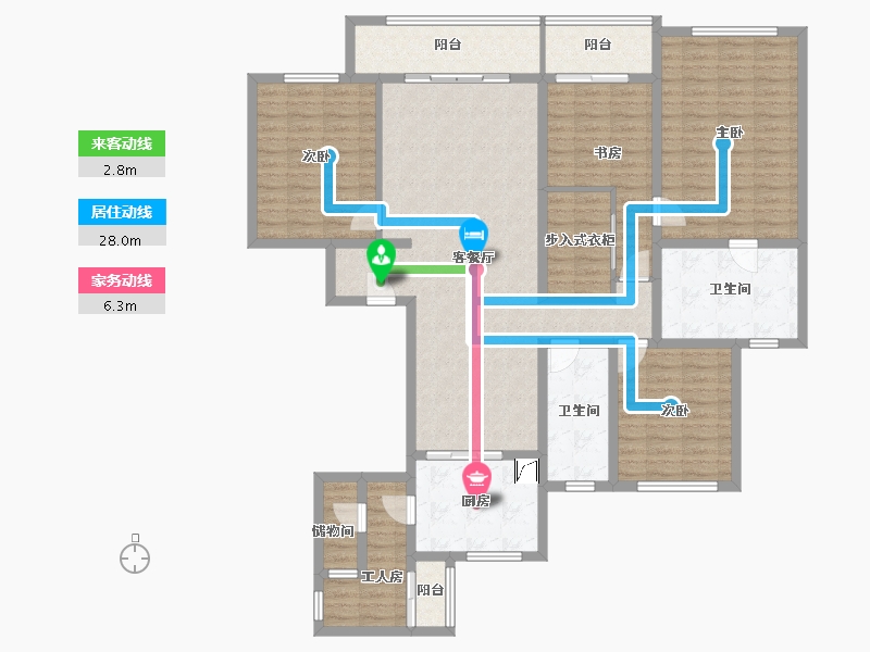 湖北省-武汉市-联投中心-200.00-户型库-动静线