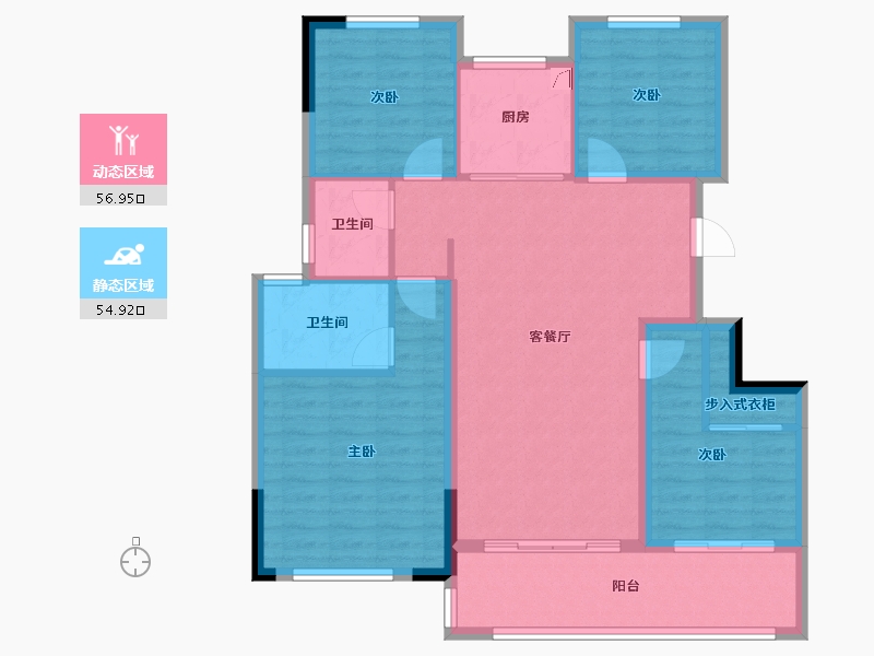 江苏省-连云港市-国宾府-106.00-户型库-动静分区