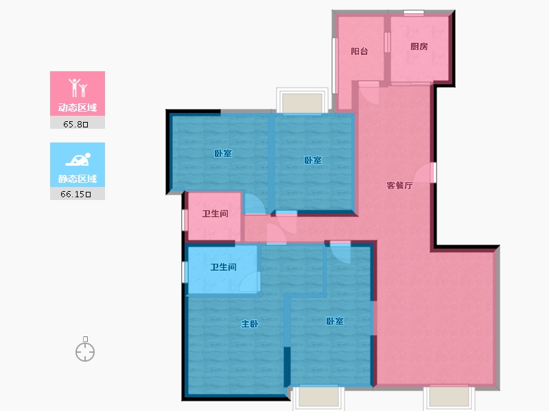 湖南省-郴州市-亿枫翠城-157.05-户型库-动静分区