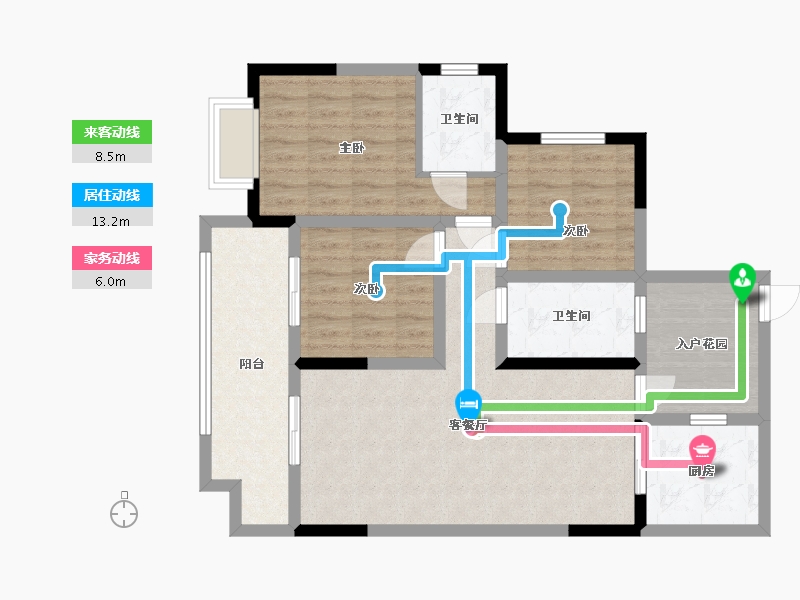 四川省-成都市-光华佳苑-79.00-户型库-动静线