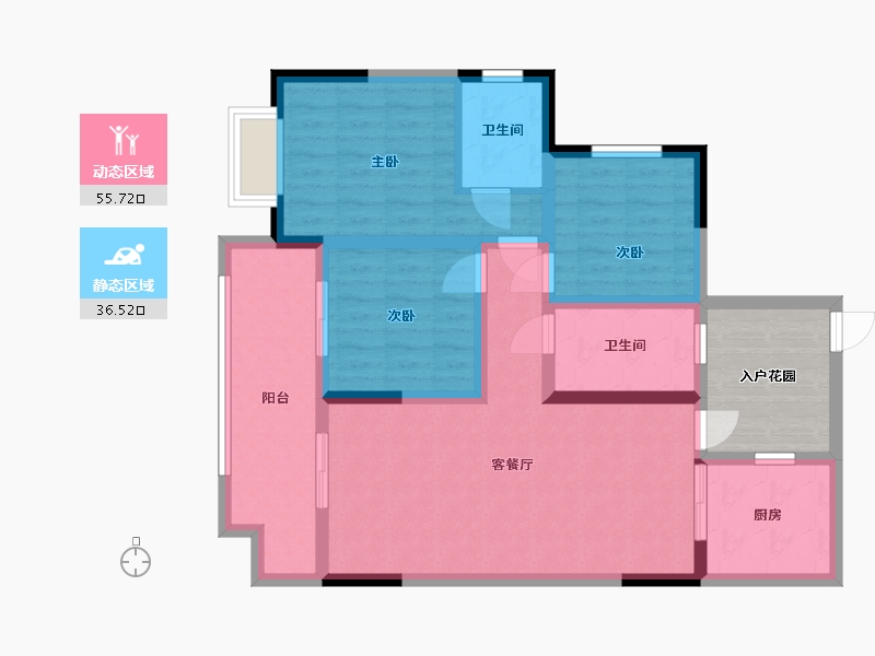 四川省-成都市-光华佳苑-79.00-户型库-动静分区