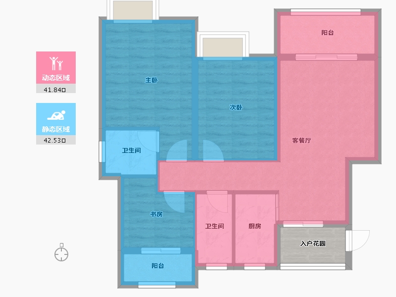 江西省-抚州市-文昌学府-81.00-户型库-动静分区