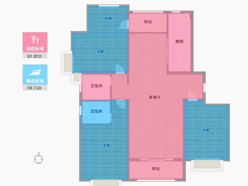 山东省-菏泽市-学府名都-138.00-户型库-动静分区