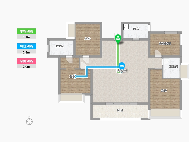 广东省-惠州市-金悦华府-111.00-户型库-动静线