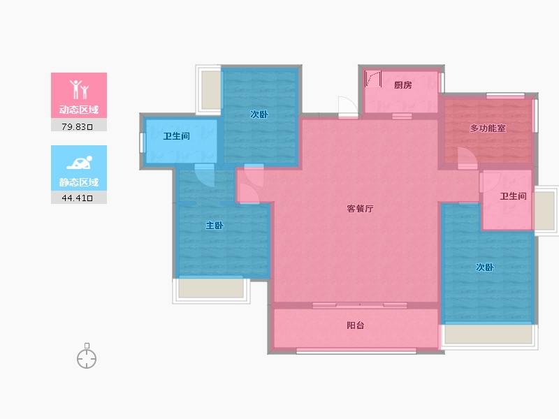 广东省-惠州市-金悦华府-111.00-户型库-动静分区