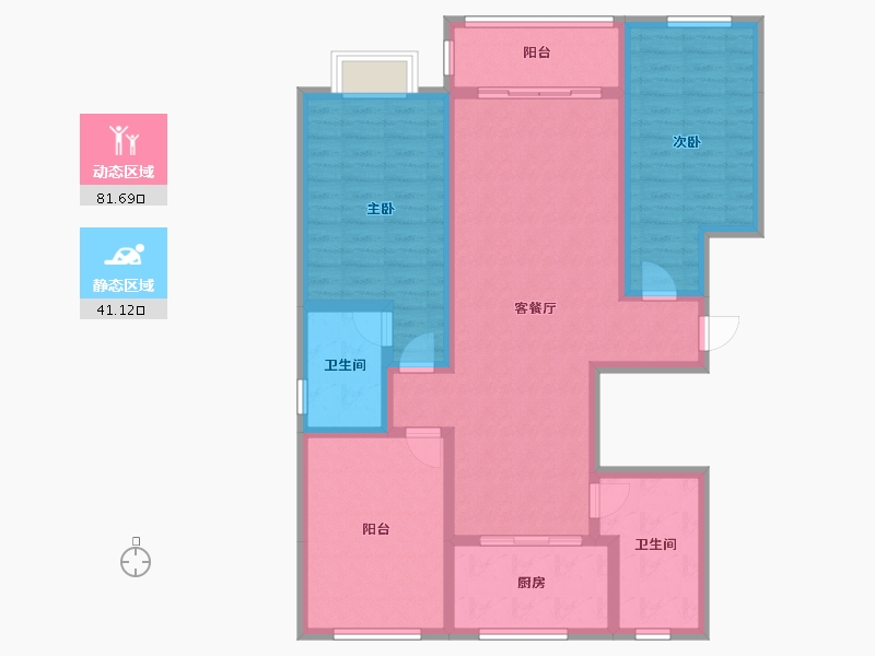 山东省-莱芜市-福泽家园-121.58-户型库-动静分区