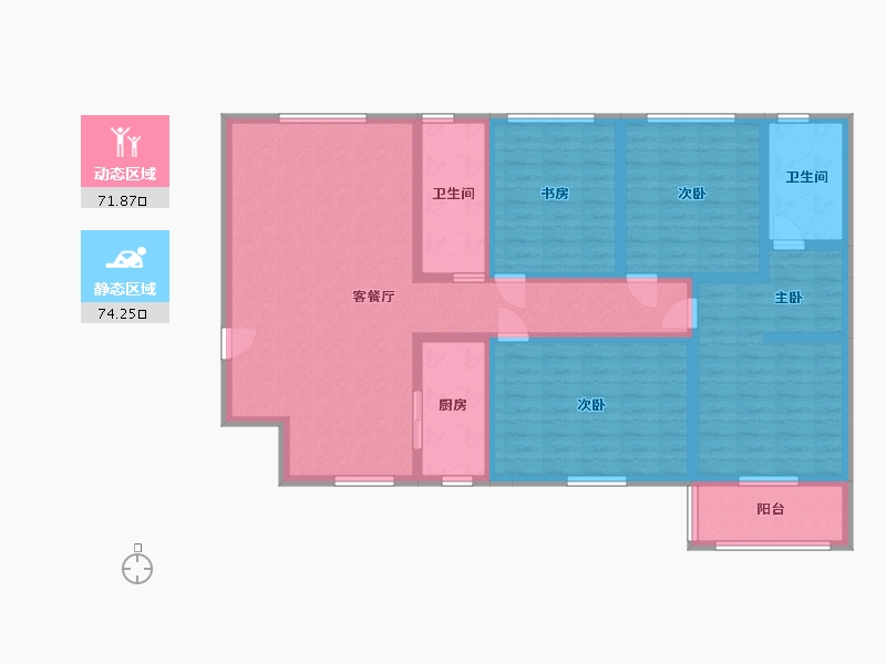 河南省-洛阳市-长兴华苑-146.95-户型库-动静分区