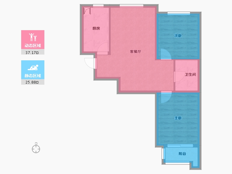 河北省-唐山市-唐诗里-58.00-户型库-动静分区