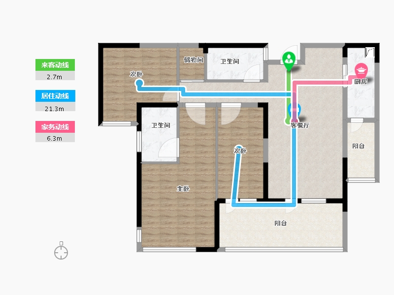 湖南省-株洲市-星合湘水湾-129.00-户型库-动静线