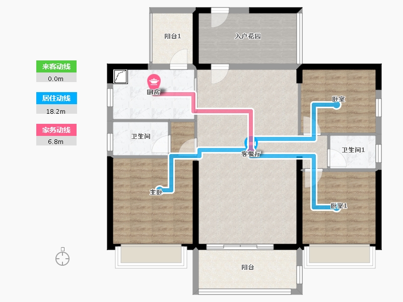 广东省-汕尾市-翰林华府-125.00-户型库-动静线