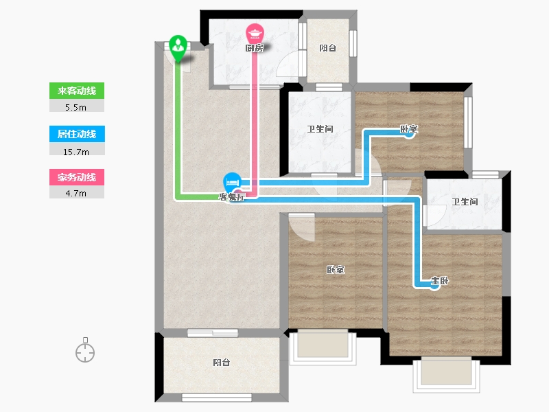 广东省-中山市-富逸城臻誉-109.18-户型库-动静线