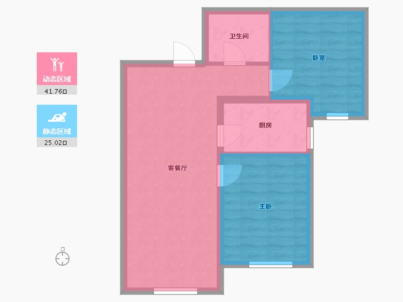 北京-北京市-保利春天里-83.00-户型库-动静分区