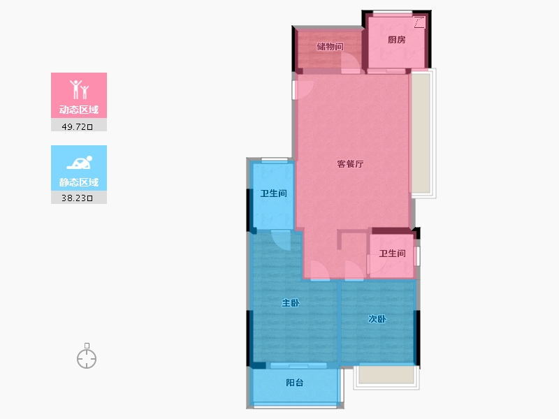 浙江省-杭州市-中天雅境-79.00-户型库-动静分区